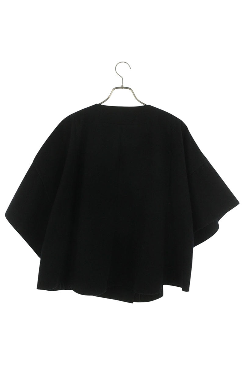 Prada Bijou Button Short Sleeve Coat Navy Size 38