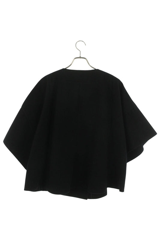 Prada Bijou Button Short Sleeve Coat Navy Size 38