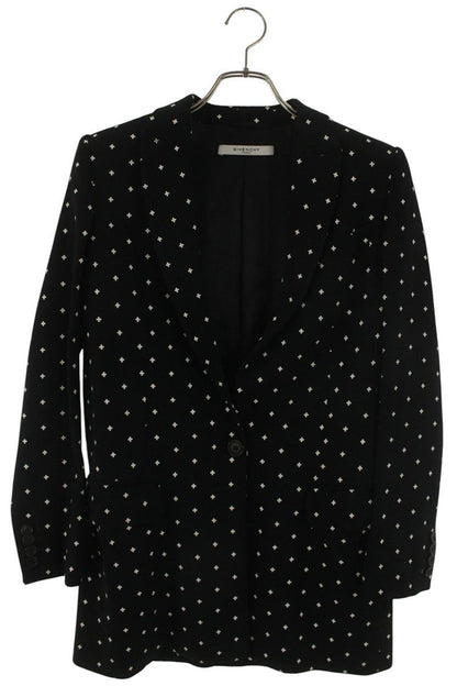 Givenchy Patterned Chesterfield Coat Black/White Size 34