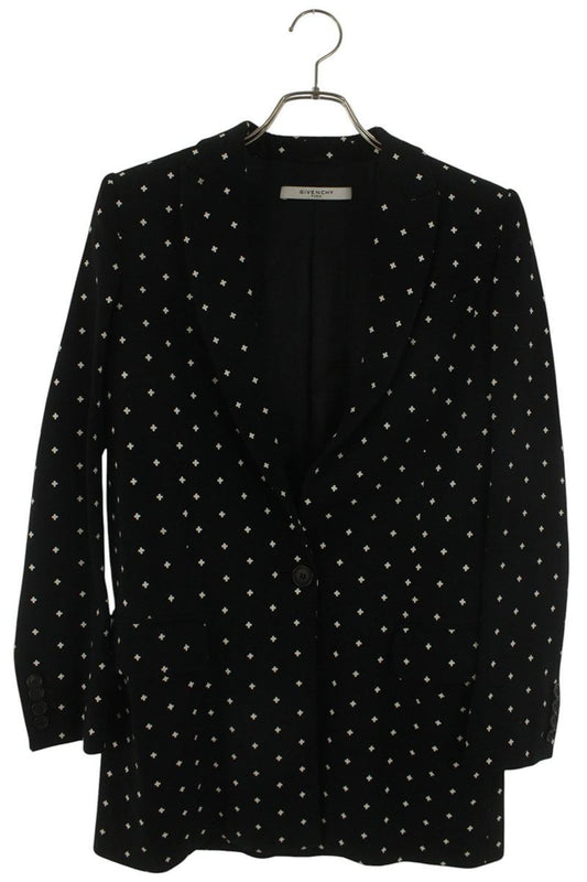 Givenchy Patterned Chesterfield Coat Black/White Size 34