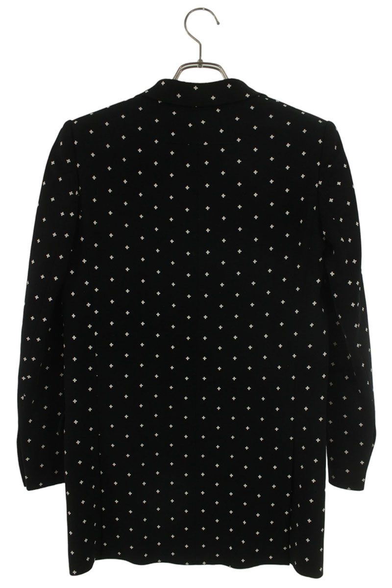Givenchy Patterned Chesterfield Coat Black/White Size 34
