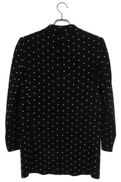 Givenchy Patterned Chesterfield Coat Black/White Size 34