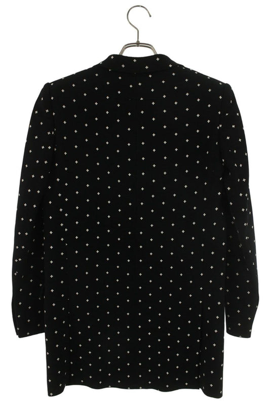 Givenchy Patterned Chesterfield Coat Black/White Size 34