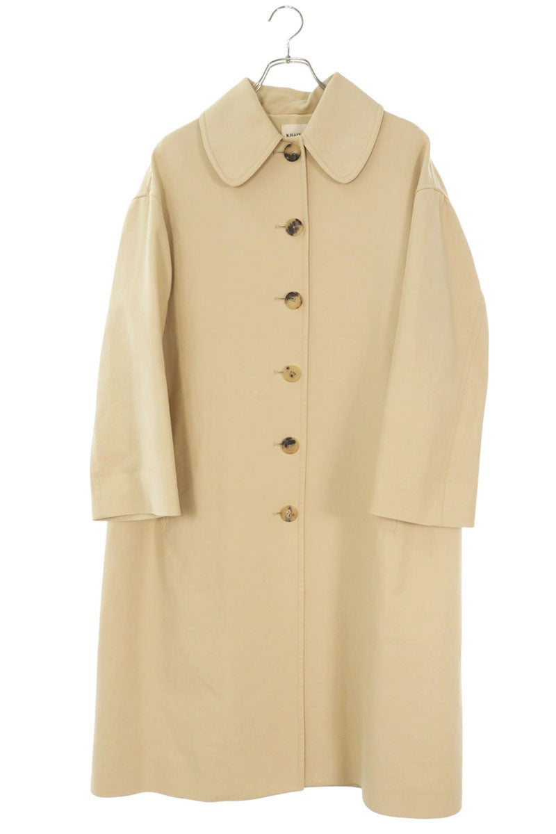 Vintage KATE Beige Cotton Balmacaan Coat Silk Lined Size 6