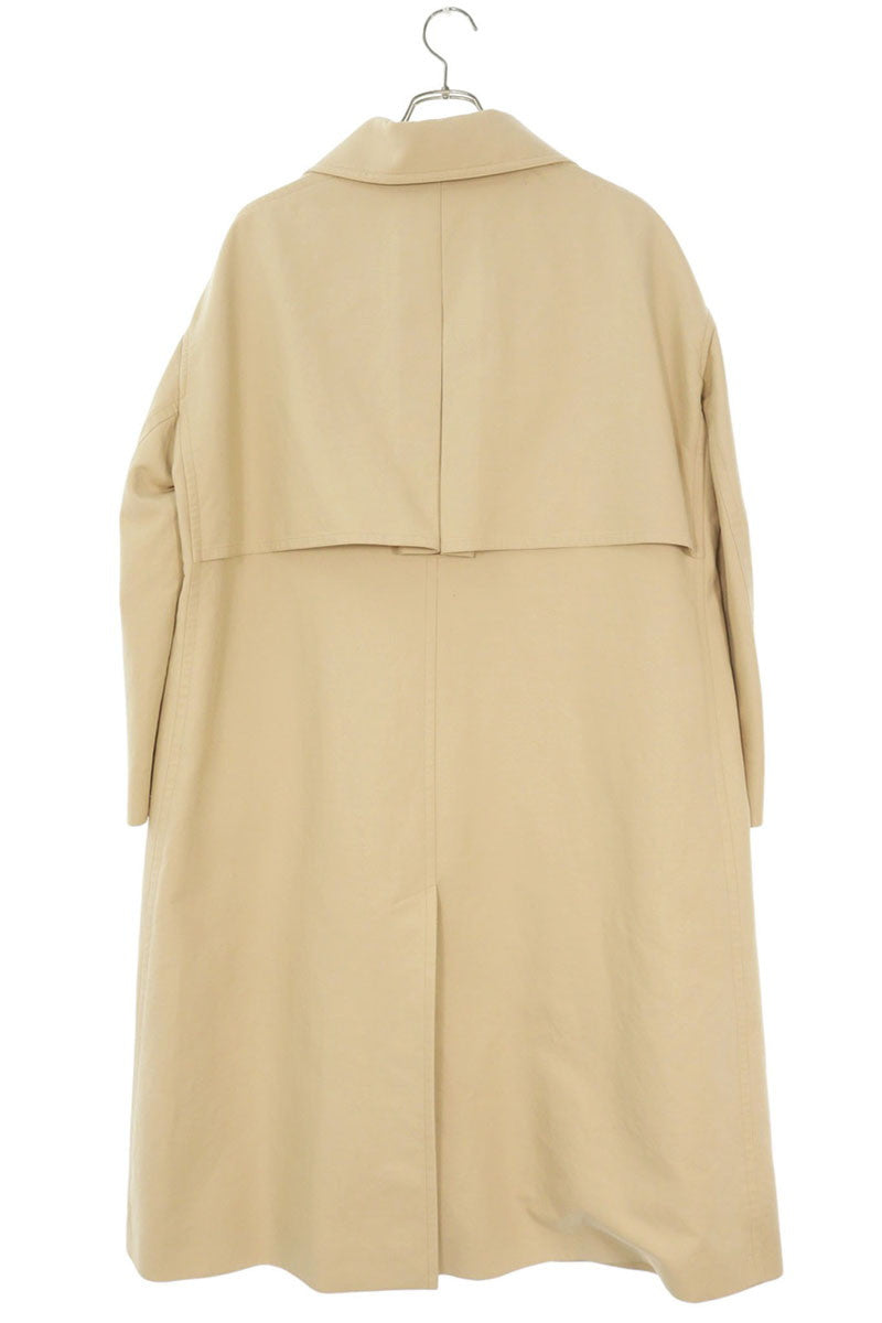 Vintage KATE Beige Cotton Balmacaan Coat Silk Lined Size 6