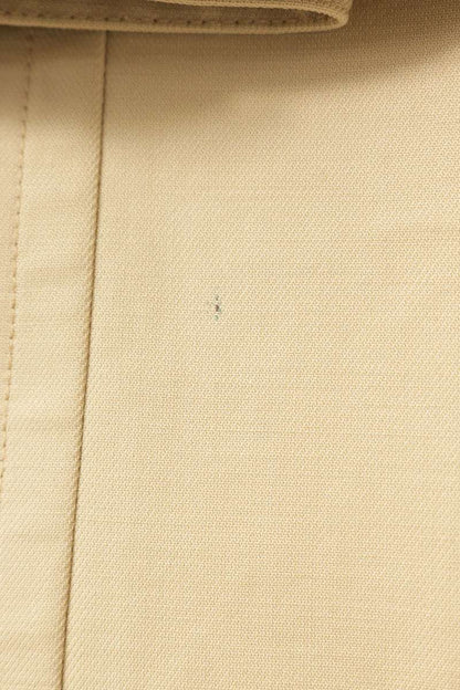 Vintage KATE Beige Cotton Balmacaan Coat Silk Lined Size 6