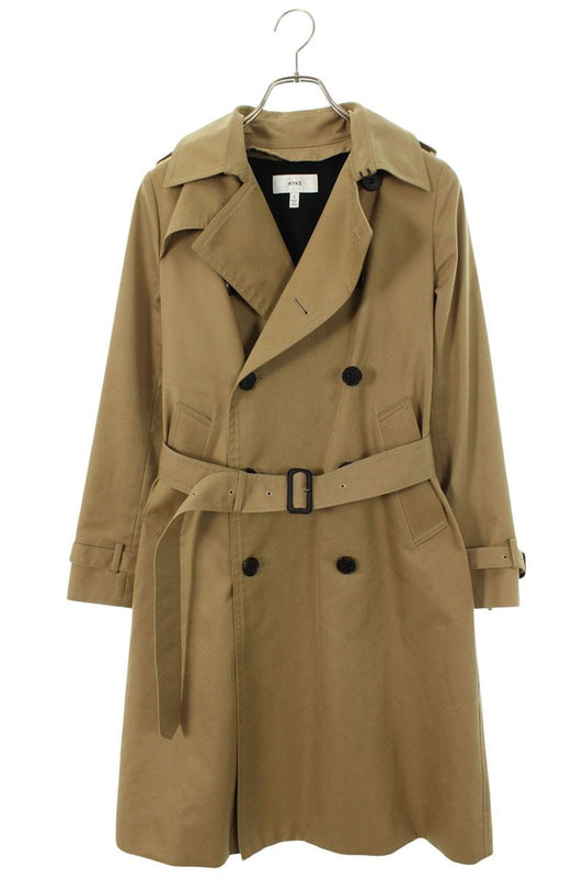 HYKE Brown Trench Coat Removable Liner Size 1
