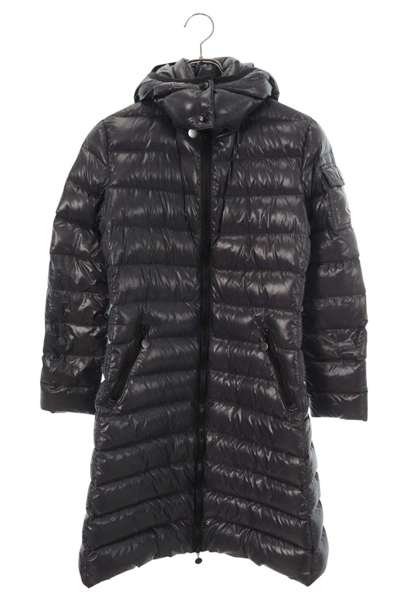 Moncler MOKA Gray Nylon Detachable Hood Down Coat Size 0