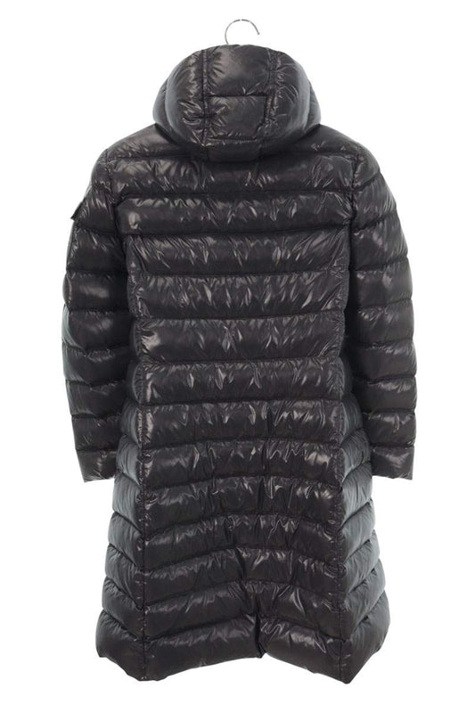 Moncler MOKA Gray Nylon Detachable Hood Down Coat Size 0
