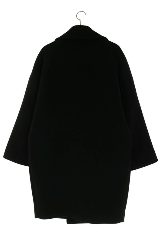 Saint Laurent Paris Black Wool Breasted Peacoat Size 38