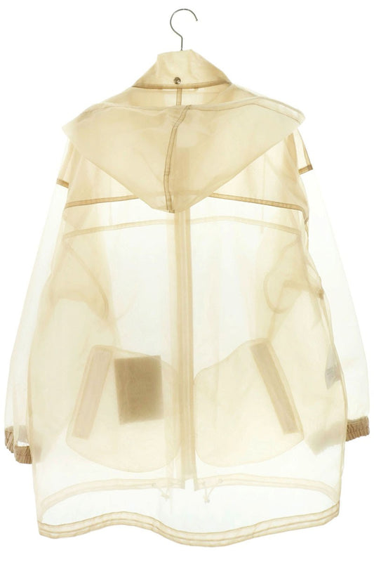 Maison Margiela Sheer Hooded Nylon Raincoat Beige Size 42