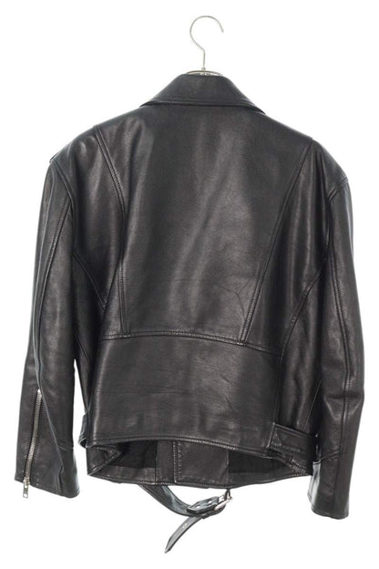 Celine Loose Biker Double Leather Jacket Size 36