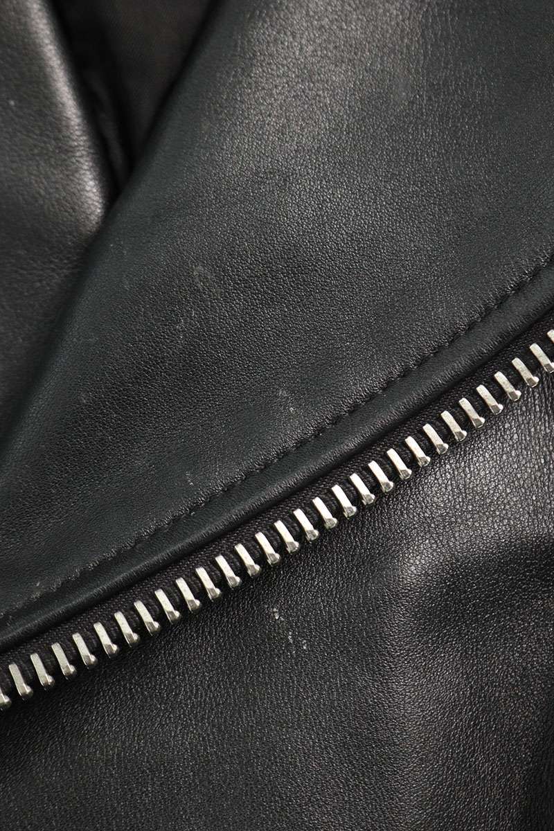 Celine Loose Biker Double Leather Jacket Size 36