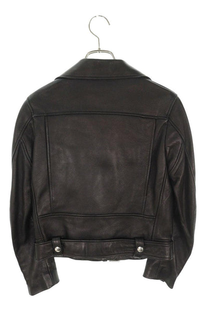 Acne Studios MOCK Black Lamb Double Rider Jacket Size 32
