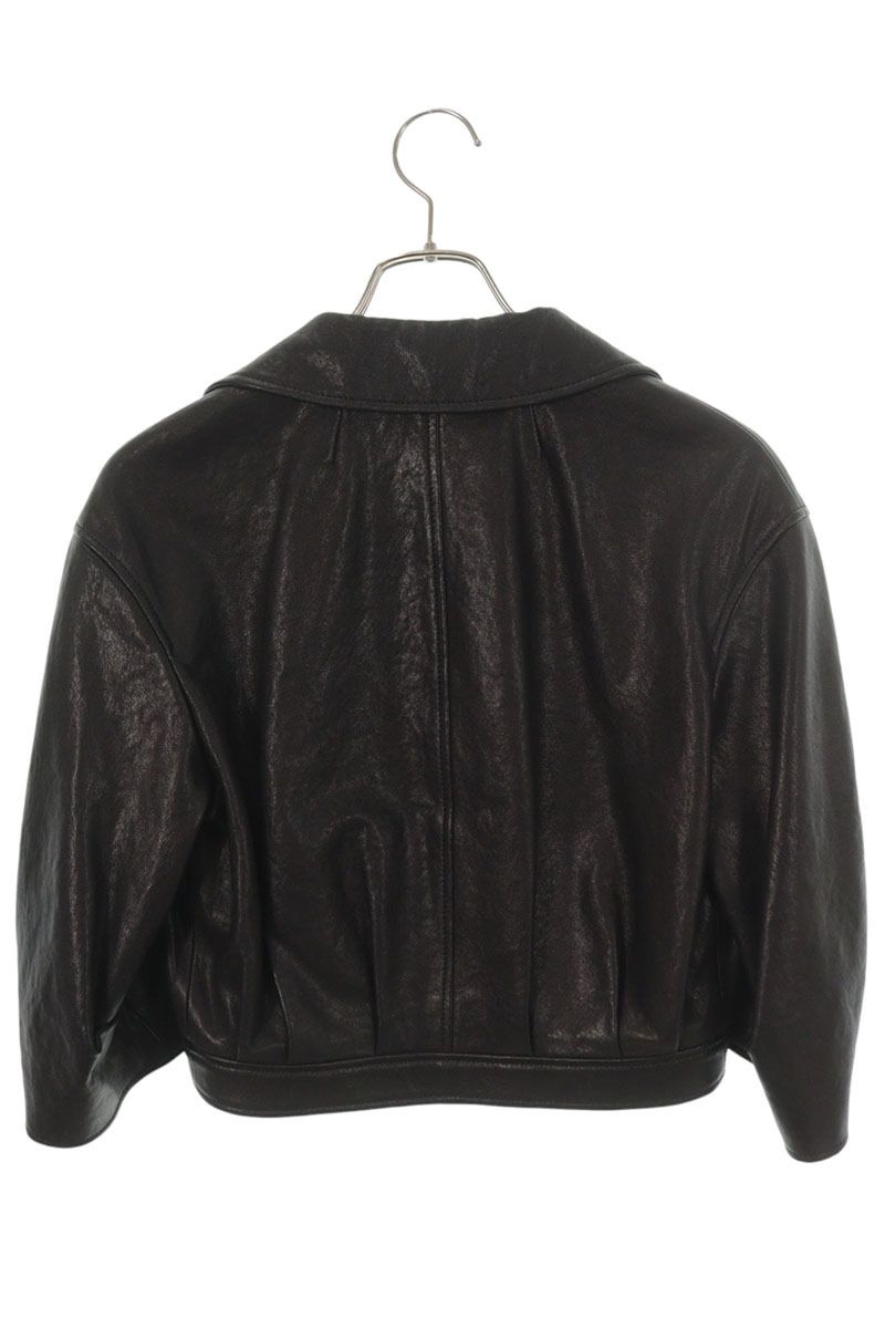 Christian Dior Black Lamb Cropped Jacket Size 38