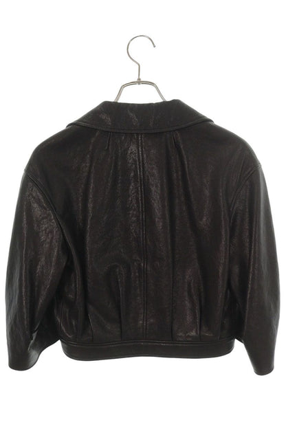 Christian Dior Black Lamb Cropped Jacket Size 38