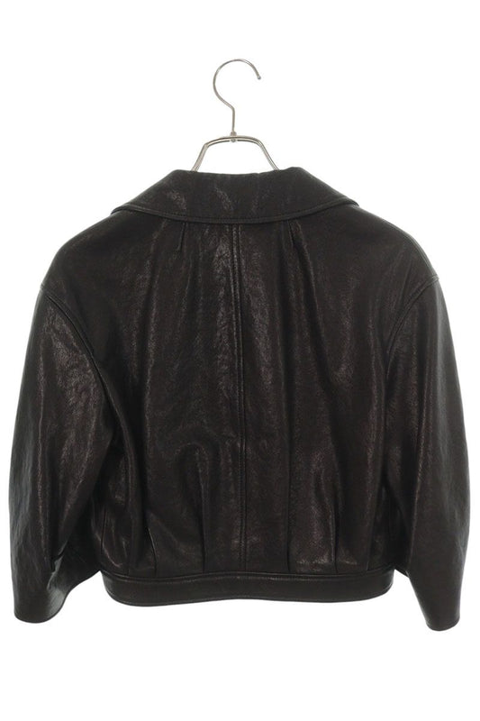 Christian Dior Black Lamb Cropped Jacket Size 38