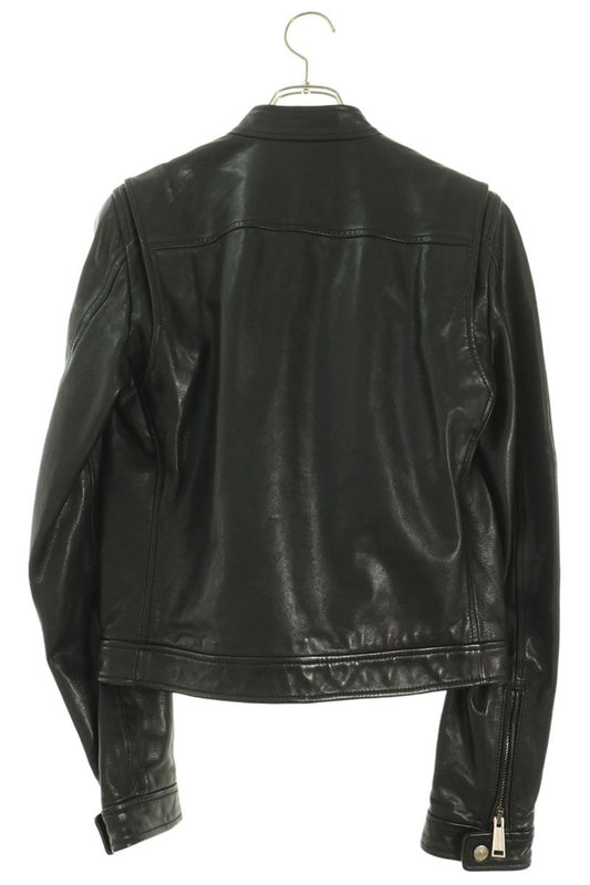 Dsquared2 Black Double Zip Single Leather Jacket Size 42