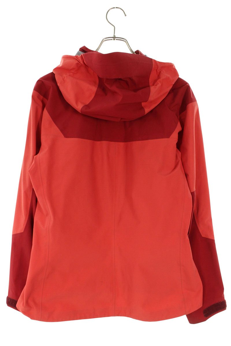 Arc'teryx Logo Embroidered Hooded Shell Red Nylon Size M