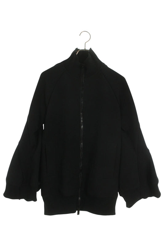 Sacai Black Polyester Stand Neck Track Jacket Size 1
