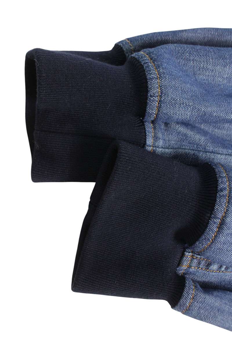 Loewe Indigo Drop Shoulder Denim Bomber Jacket Size 36