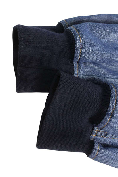 Loewe Indigo Drop Shoulder Denim Bomber Jacket Size 36