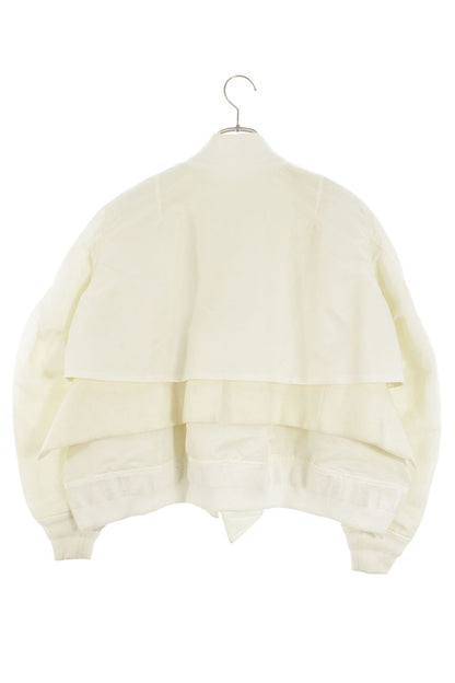 Sacai Nylon Twill x Wool Melton Blouson White Size 1