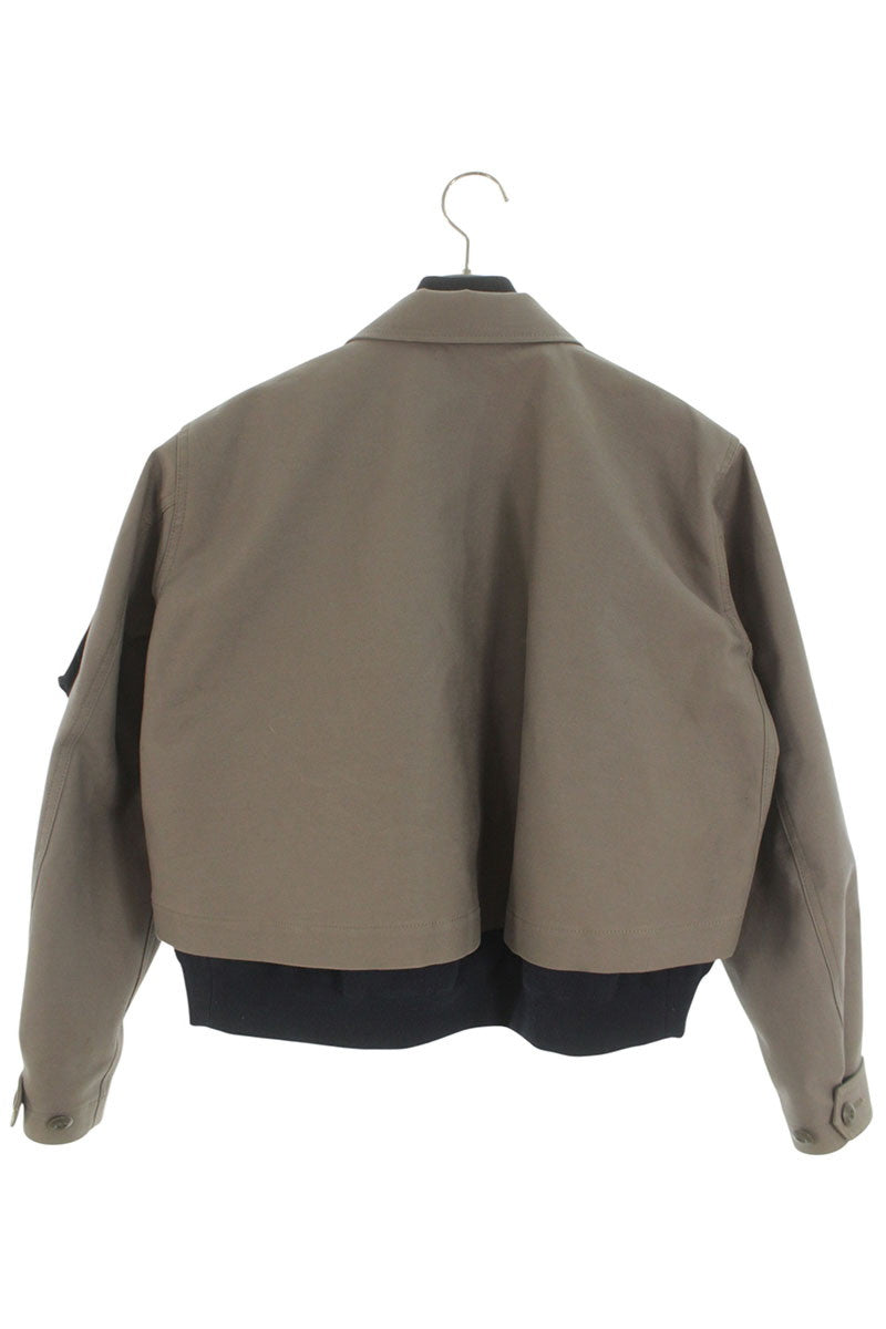 Sacai x WTAPS Cotton Back Satin Nylon Twill Gray Navy Size 1