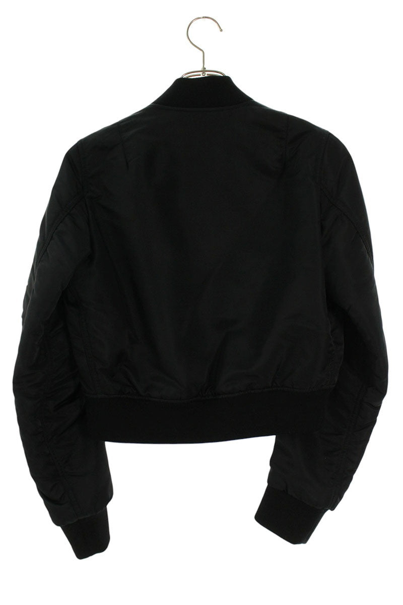 Balenciaga Black MA-1 Bomber Jacket Nylon Size 44