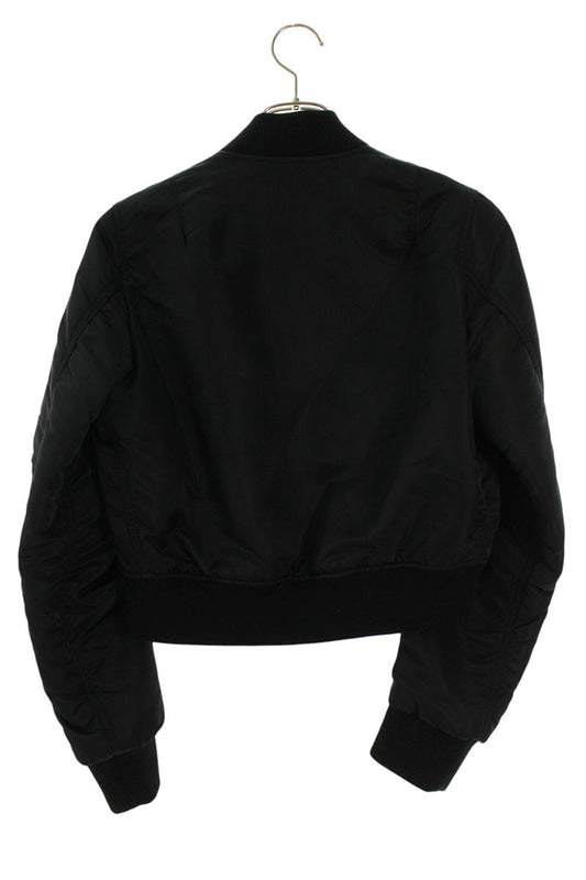 Balenciaga Black MA-1 Bomber Jacket Nylon Size 44