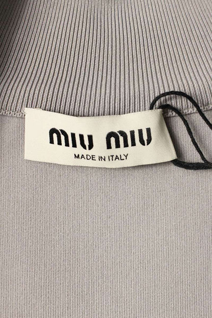 Miu Miu 26SS Logo Embroidered Track Grey Green Size 40