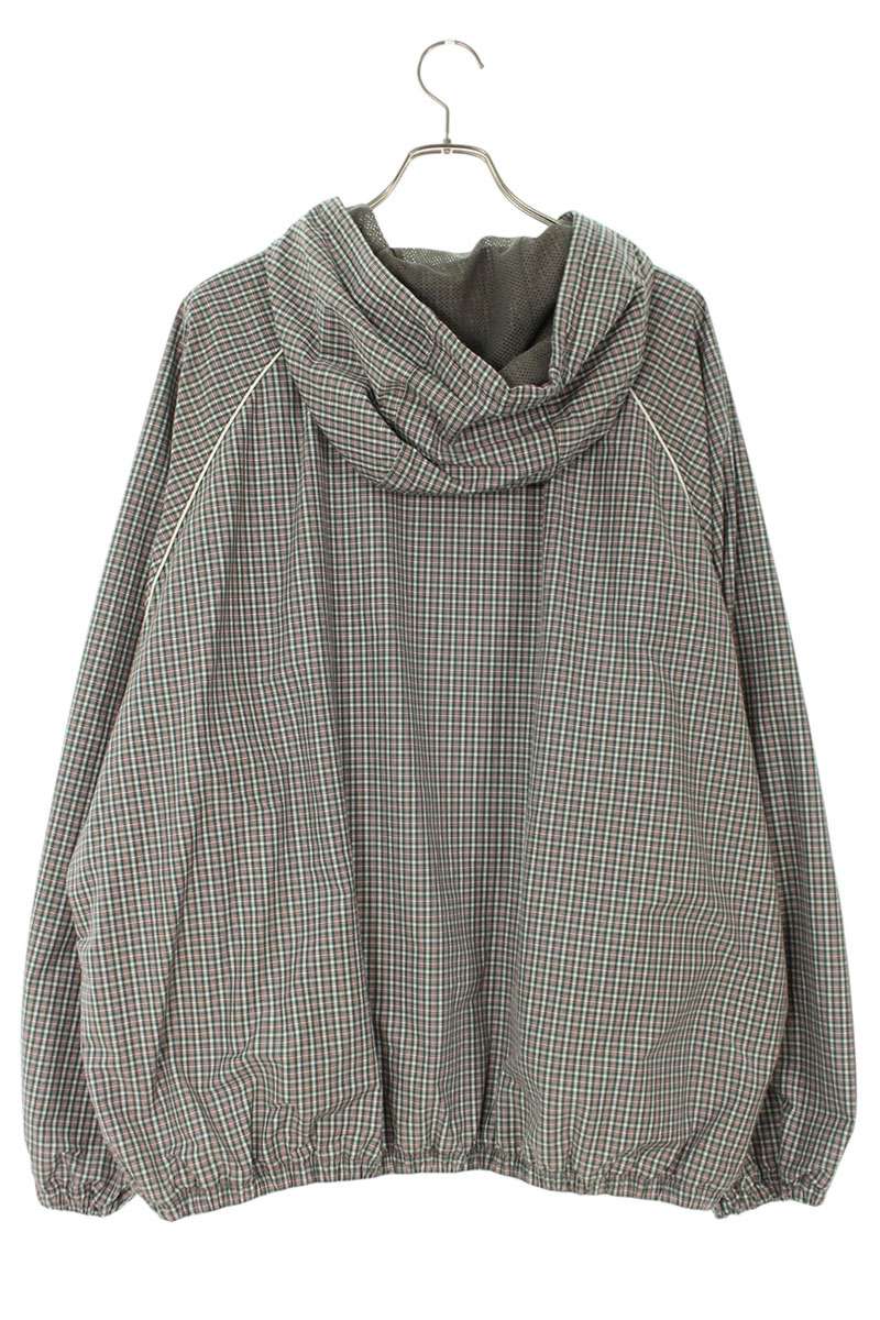 Miu Miu 25AW Checked Technical Jacket Green/White Size 48