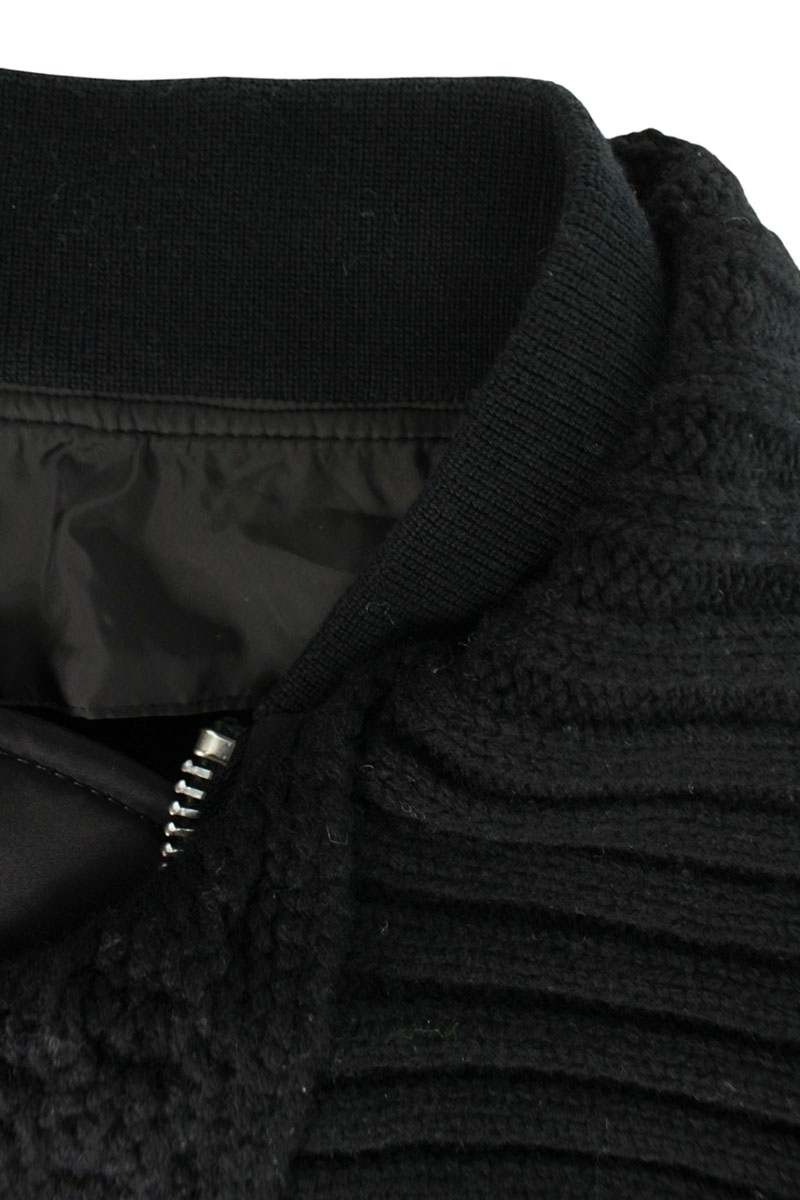 Sacai Hybrid Knit Jacket Black Size 3