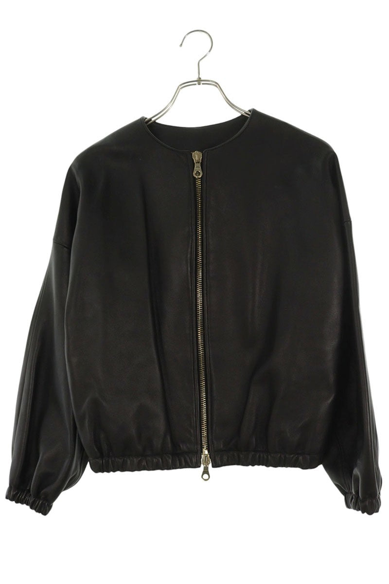 Vintage Cinquanta Lamb Leather Jacket Black Size 36