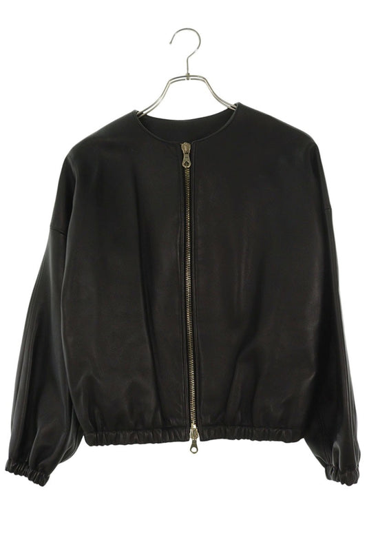 Vintage Cinquanta Lamb Leather Jacket Black Size 36