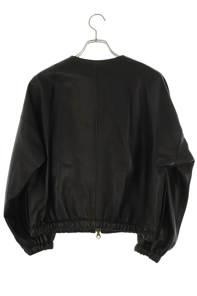 Vintage Cinquanta Lamb Leather Jacket Black Size 36