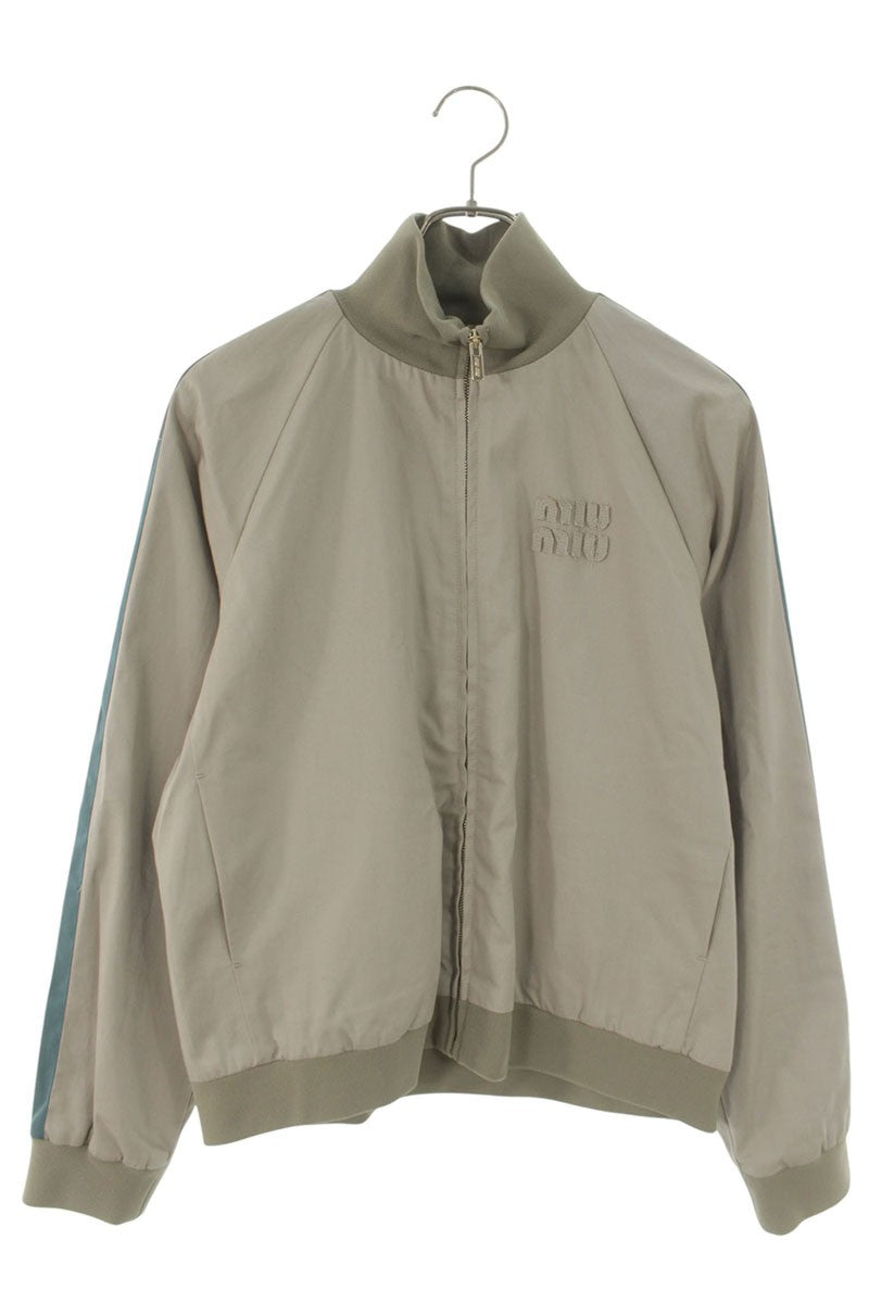Miu Miu 26SS Washed Twill Blouson Beige Green Size 42