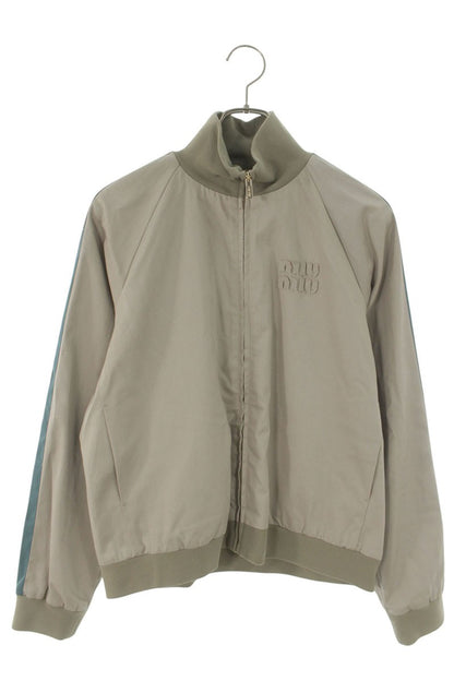 Miu Miu 26SS Washed Twill Blouson Beige Green Size 42