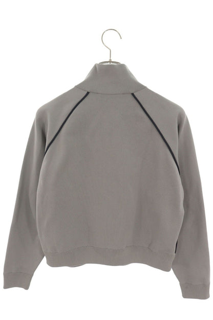 Miu Miu 25SS Gray Technical Yarn Zip Track Jacket Size 36