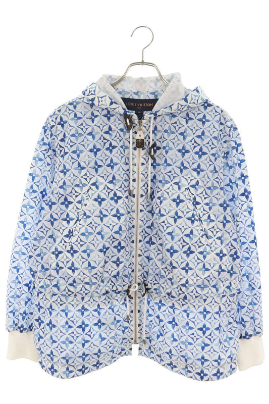Louis Vuitton Monogram Flower Tile Hooded Blouson Size 38