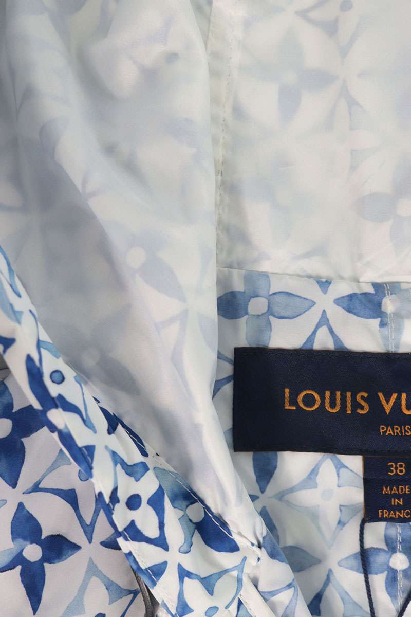 Louis Vuitton Monogram Flower Tile Hooded Blouson Size 38