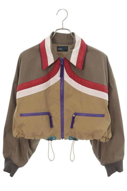 Kolor 24SS Cropped Nylon Blouson Beige Size 2