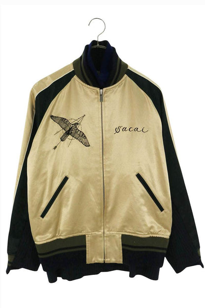 Sacai 19SS Dr. Woo Docking Sukajan Jacket Beige Size 2
