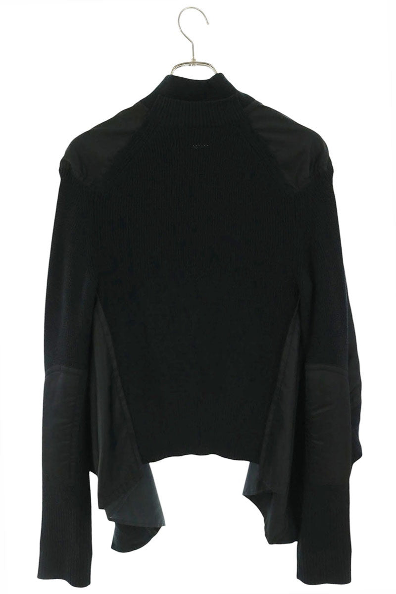 Sacai Black Fabric Combo MA-1 Bomber Size 2