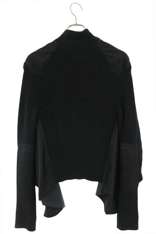 Sacai Black Fabric Combo MA-1 Bomber Size 2