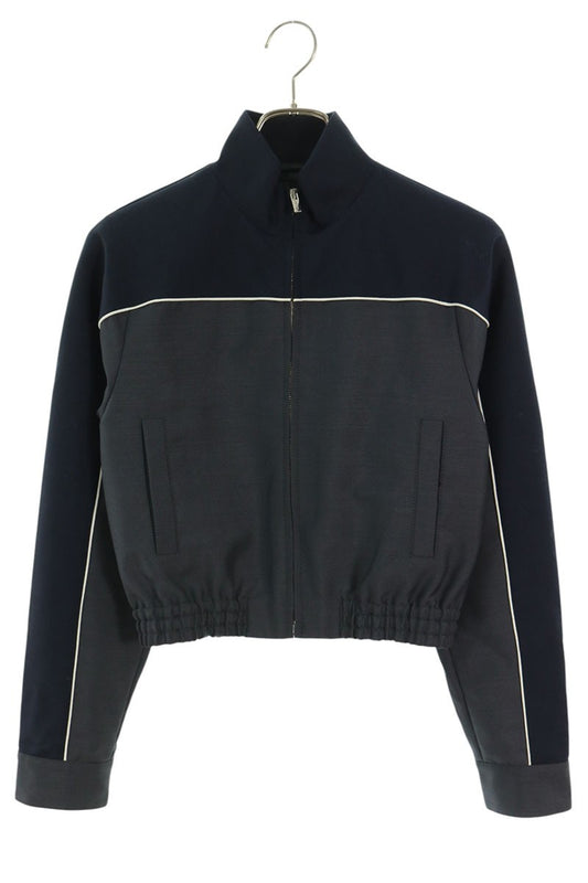 miumiu Kid Mohair Back Logo Zip Blouson Jacket Size 38