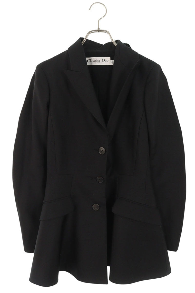 Christian Dior Back Bow-Tie Jacket Black Size 36