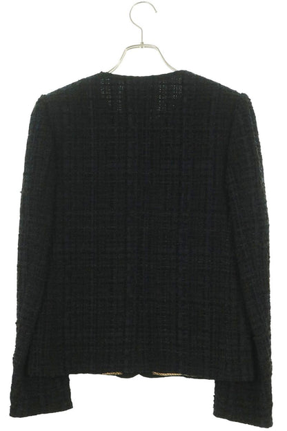 Chanel Métiers d'art Tweed Jacket Black Gold Size 34