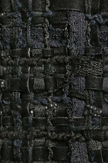 Chanel Métiers d'art Tweed Jacket Black Gold Size 34