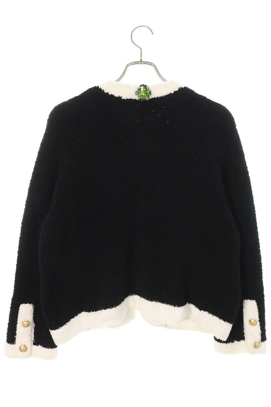 Undercover Bijou Collarless Jacket Black Size 2